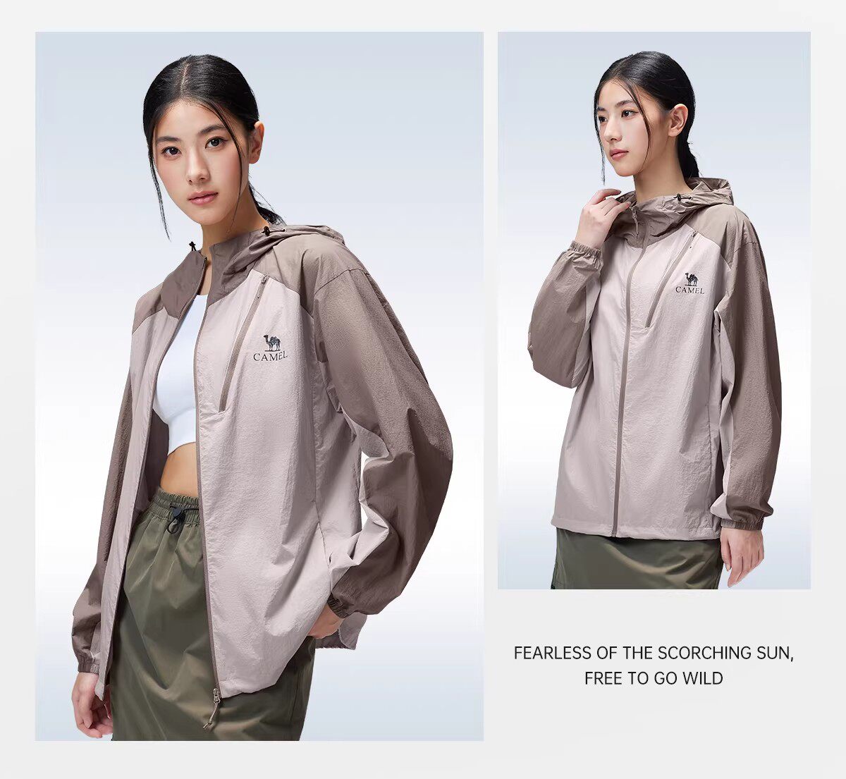 CAMEL Outdoor Sun Protection Jacket 2026 Spring Summer New Unisex Ice Cooling Breathable Durable Sunproof Sports Coat 5134 14