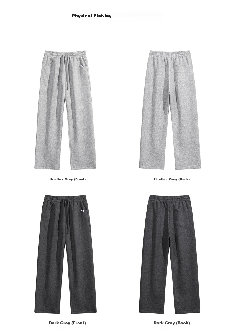 Fingercroxx IT Men's Pants 2026 New Loose Casual Versatile Long Pants Spring American Style Trendy Sweatpants Black M 9
