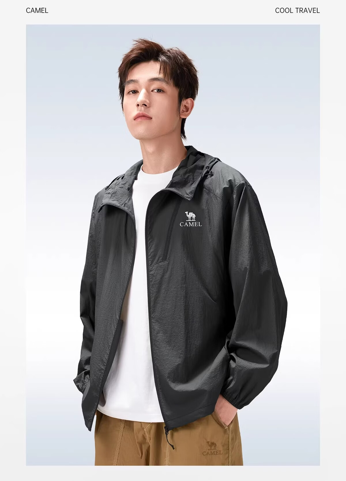 CAMEL Outdoor Sun Protection Jacket 2026 Spring Summer New Unisex Ice Cooling Breathable Durable Sunproof Sports Coat 5134 19