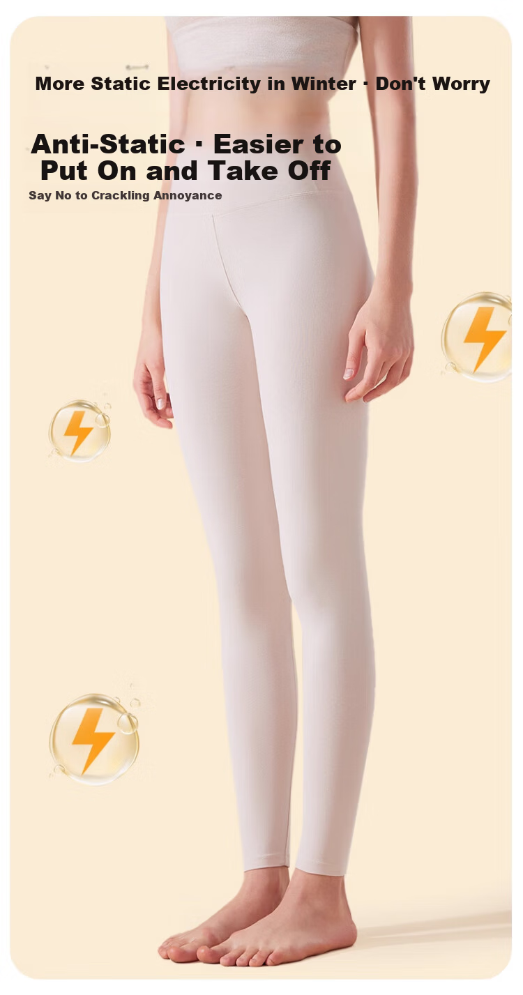 Caiyue High-Waist Pure Cotton Thermal Pants for Women 10A Antibacterial Shaping Leggings Xinjiang Cotton Stretch Knit Single Pants 6