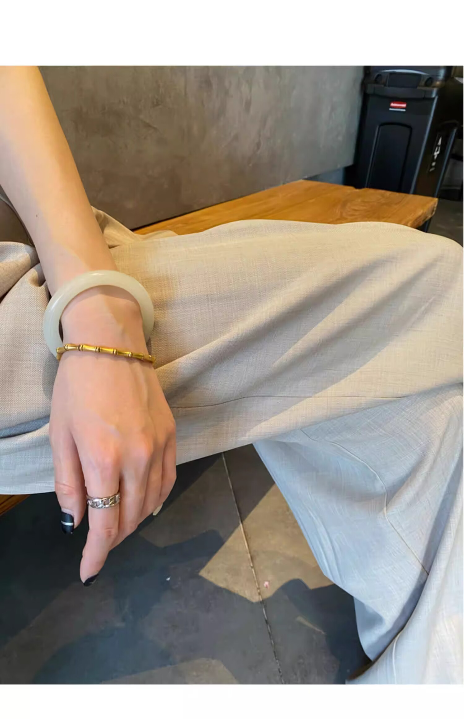 Langsha TR Bamboo Fiber Summer Wide-Leg Pants for Women Thin Draped Loose Casual New Chinese Style Ice Silk Trousers 23