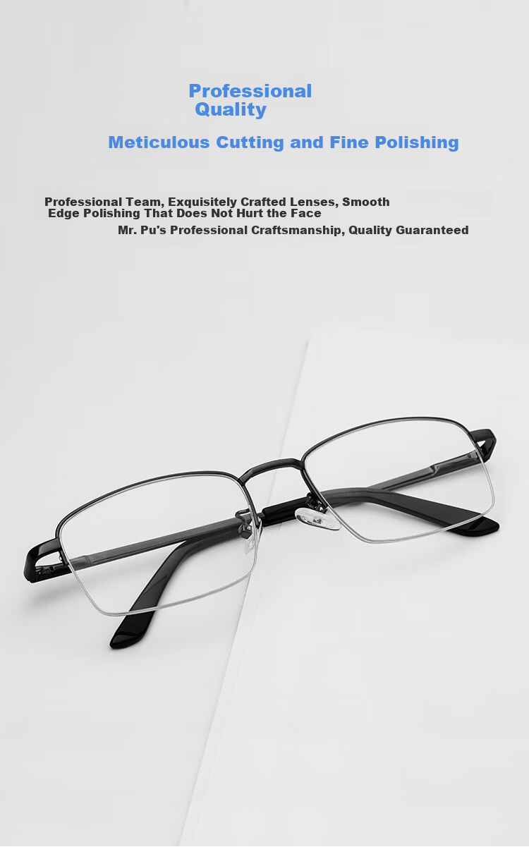 Mr.PuTian Blue Light Blocking Reading Glasses for Men and Women, Business Style, High Definition, Black Frame, +2.50 Diopters (Ages 60-64) 6