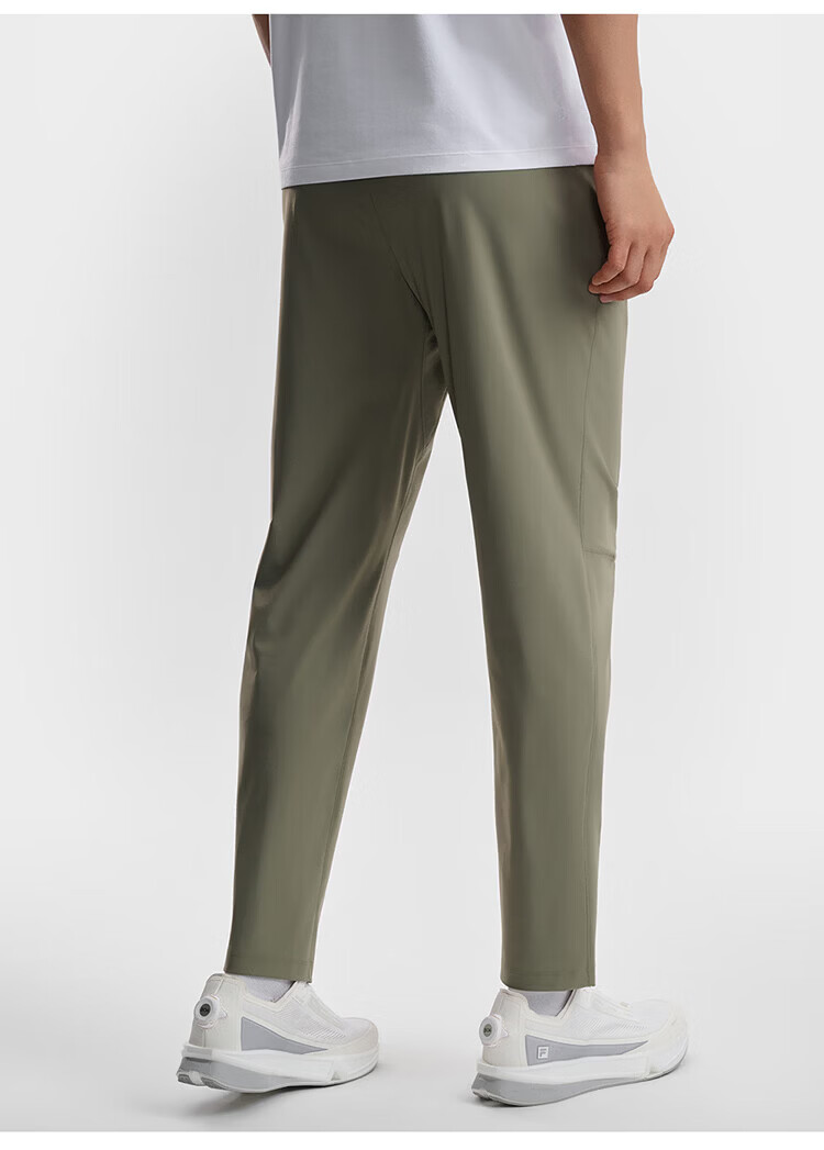 FILA Official Men's Knitted Long Pants 2026 Summer Cooling Sun Protection Fitness Straight-Leg Sports Pants 35