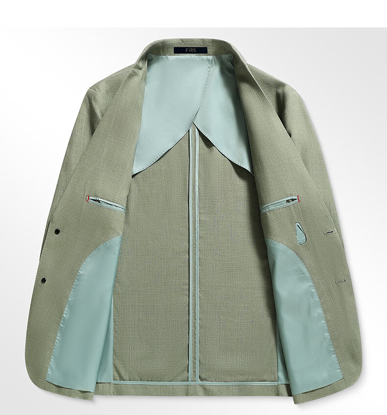 Shanshan [Natural Linen] Men's Spring Summer Thin Business Casual Blazer New Single Suit Jacket 17