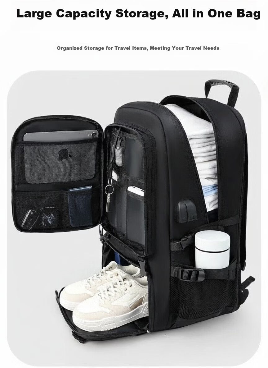 JEEP Men's Large Capacity Travel Backpack Commuter Business Short Trip Laptop Bag Outdoor Hiking Backpack 9