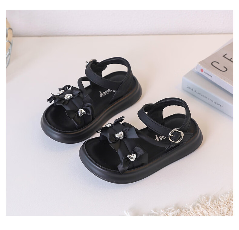 Disney Girls Summer Sandals New Fashion Non-slip Princess Shoes Beige Size 35 15