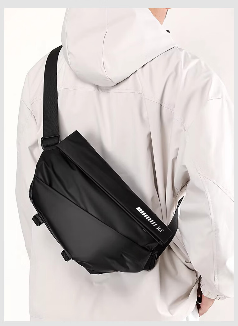 361° Men's Crossbody Bag Waist Bag Chest Bag Lightweight Luxury Large Capacity Shoulder Bag Commuter Phone Bag Water-Resistant Waist Bag 10