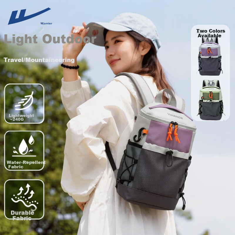 Warrior Outdoor Large Capacity Lightweight Stylish Water-Resistant Casual Hiking Backpack Travel Bag for Men and Women School Bag