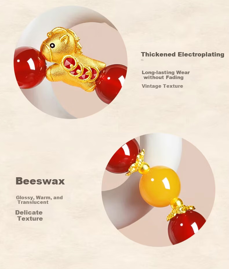 Chow Tai Fook Natural Red Agate Bracelet for Women Wealth Bracelet Zodiac Year Birthday Gift for Girlfriend 13