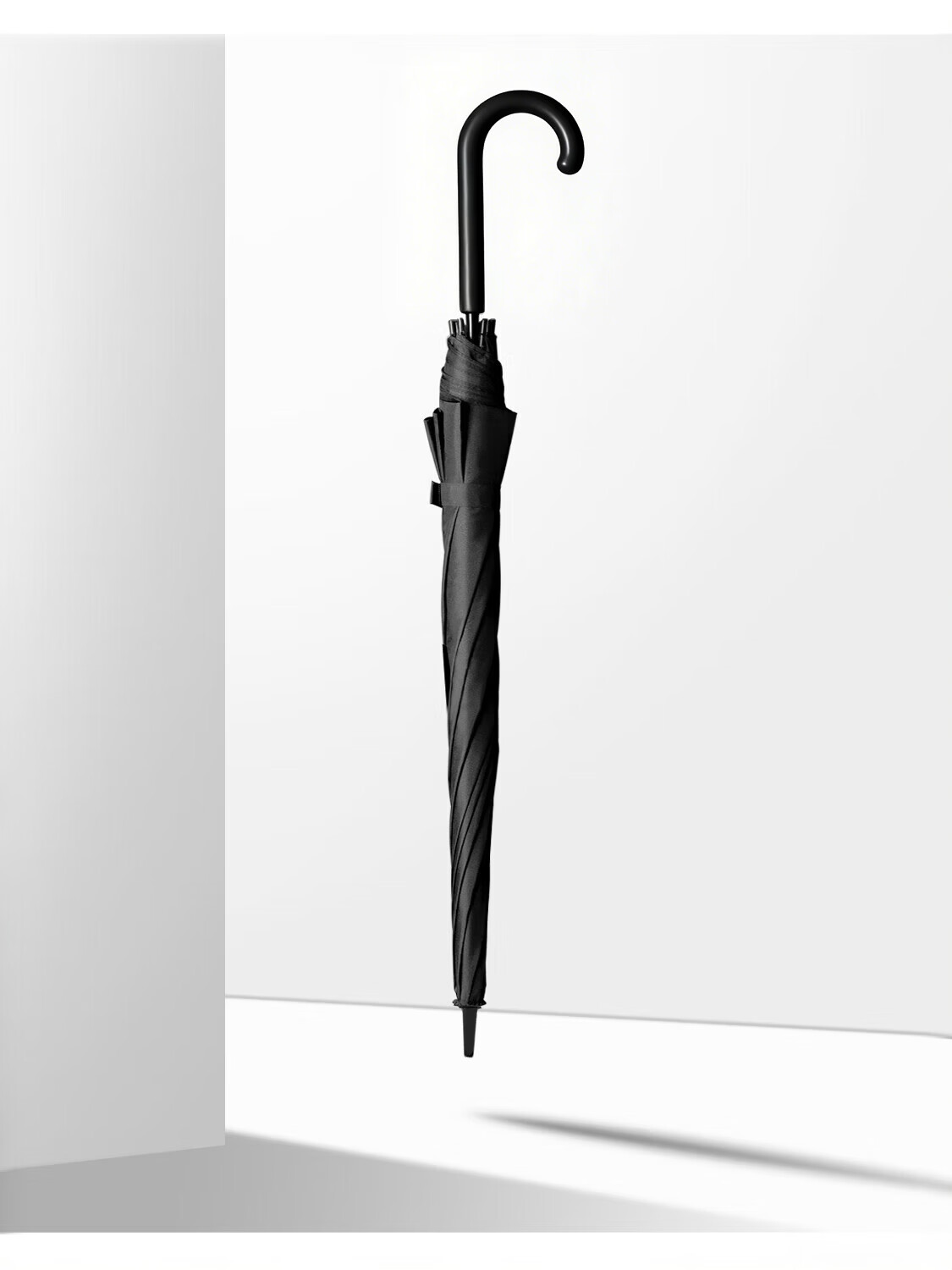 Meebordi Large Reinforced Thickened Sturdy Windproof Long Handle Heavy Rain Business Semi-Automatic Umbrella Customizable 18