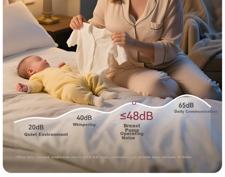 Momcozy M5 Double Electric Breast Pump Hands-Free Silent Wearable Automatic Milk Collector Bionic Suction 16