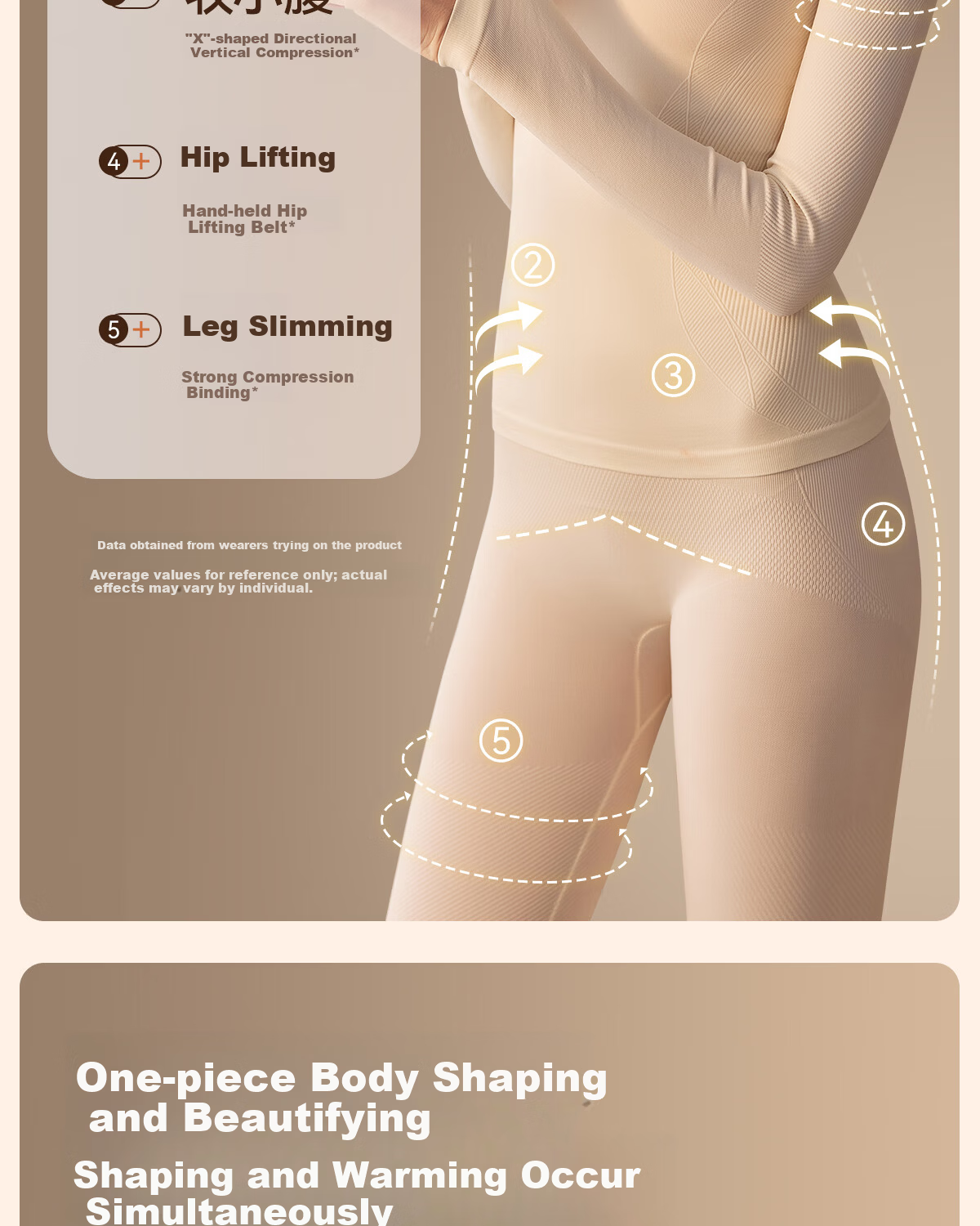 Tingmei Women's Thermal Underwear Slim Fit Seamless Base Layer Set Autumn and Spring Black M 4