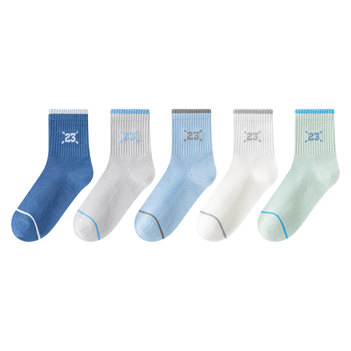 Little Pig Banner A-Class Xinjiang Long-Staple Cotton Children's Socks Summer New Boys Thin Skin-Friendly Mesh Breathable Comfortable Seamless Socks