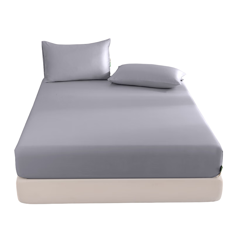MUJI Class A 60S Lyocell Cooling Ice Silk Fitted Sheet Mattress Protector Bed Cover Summer Silky Bed Sheet 1.8x2m