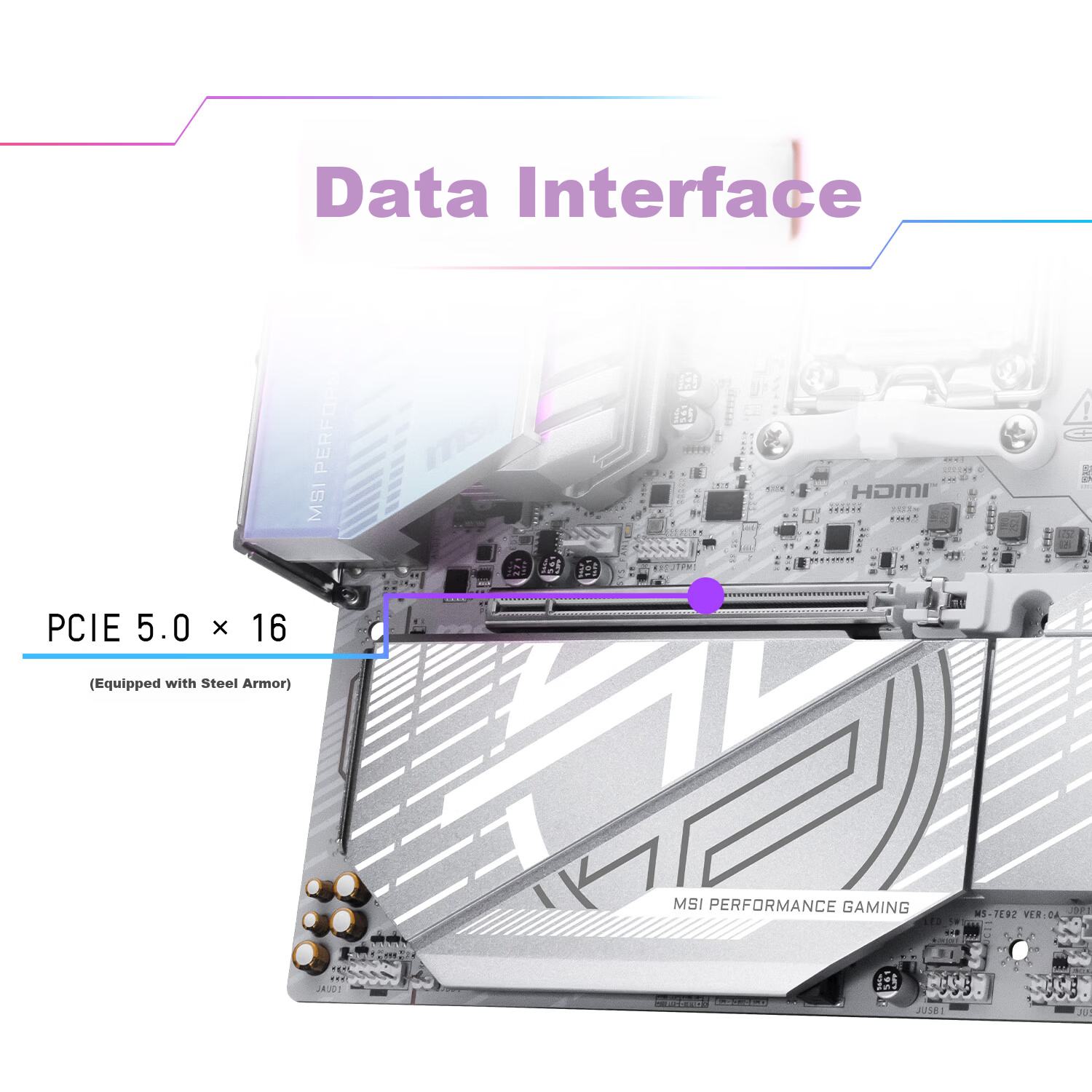 MSI MPG B850M EDGE TI MAX WIFI Blade Titanium Motherboard Supporting CPU 9850X3D/9800X3D/9700X (AMD B850/AM5 Socket) 14