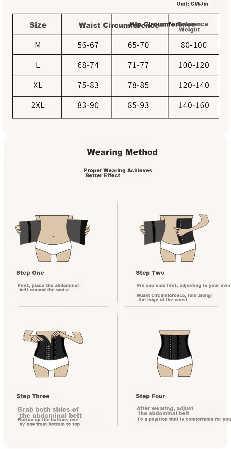 GRACEWELL Ultra-Thin Postpartum Waist Trainer Belly Slimming Belt Strong Waist Shaping Corset 14