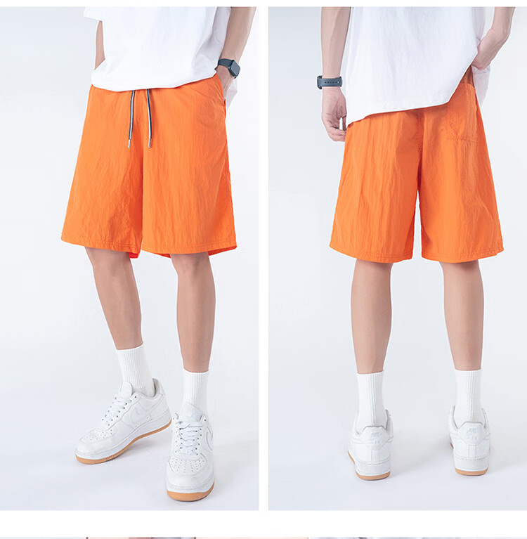 GLM Men's Summer Loose Comfortable Shorts, Wearable Outside, Five-Point Chinese Style Basketball Running Pants 18