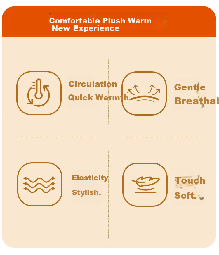 COVER ORANGE High Waist Thermal Leggings for Women Antibacterial Plus Size Autumn Winter Shaping Tummy Control Knit Pants 3