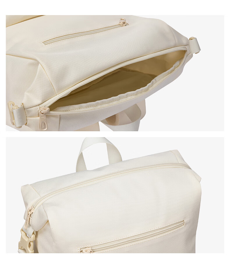 Anta Unisex Simple Large Capacity Canvas Backpack for Teens Hiking Cycling Sports School Bag 17