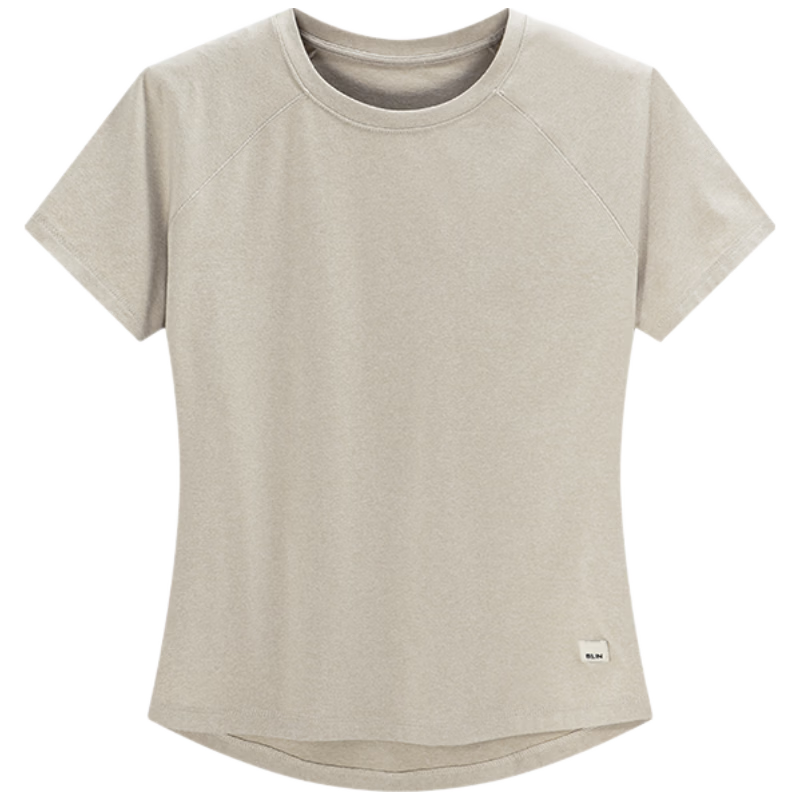 BEIN SPACE Summer Outdoor Lightweight Sports Hiking Moisture-Wicking Quick-Dry Soft Women's Short Sleeve T-Shirt J017 Glacier Blue M