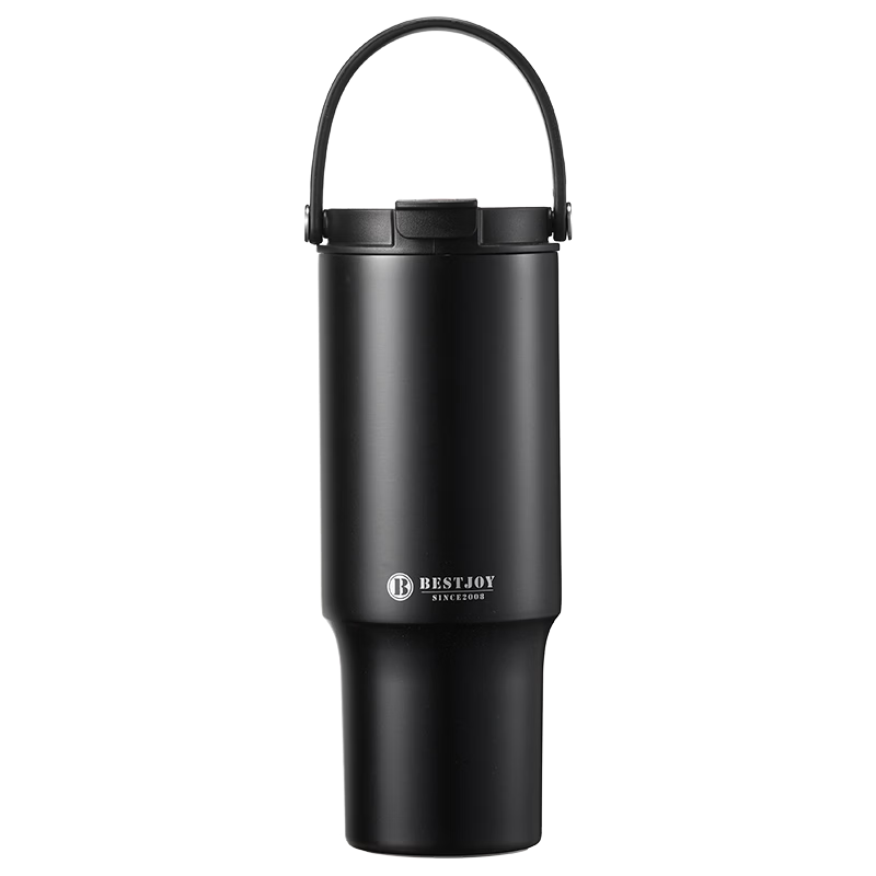 FUGURNG BESTJOY Insulated Cup, 316L Stainless Steel, Large Capacity, Dual-Drinking Ice Cup with Straw, Portable Water Bottle for Car Use, 1000ml