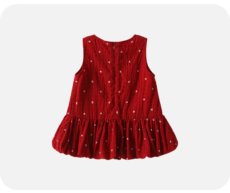 VOONLIE Girls Summer Dress Floral Sleeveless Princess Dress Toddler Birthday Outfit 9