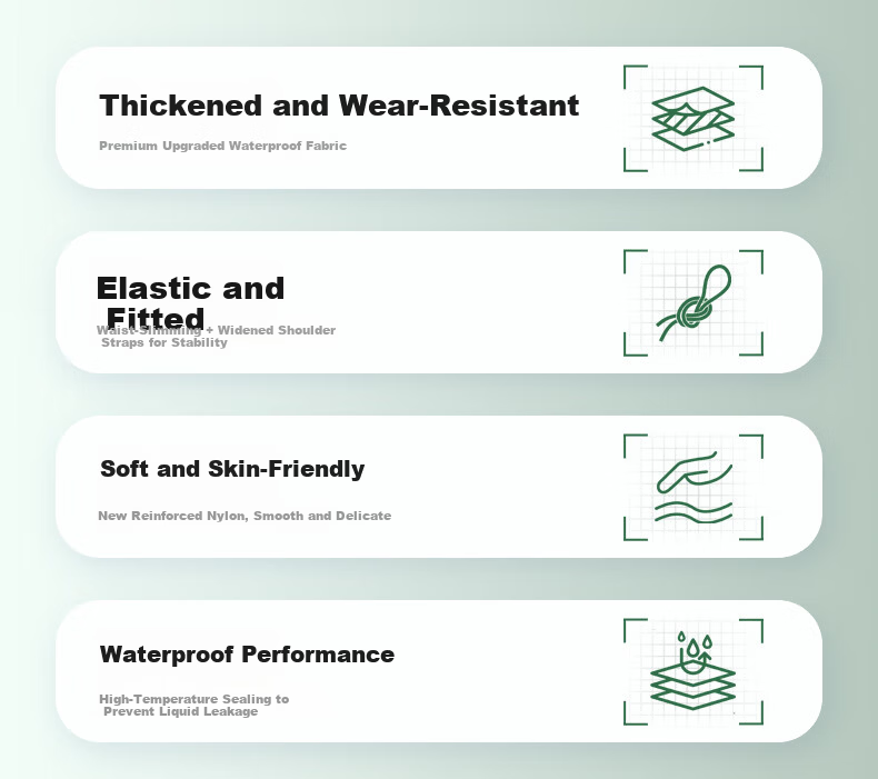 BOLOLANZHI Thickened Waterproof Overalls Rain Pants Water Shoes Full-body Waterproof Bib Pants Half-body Waders Customizable 3