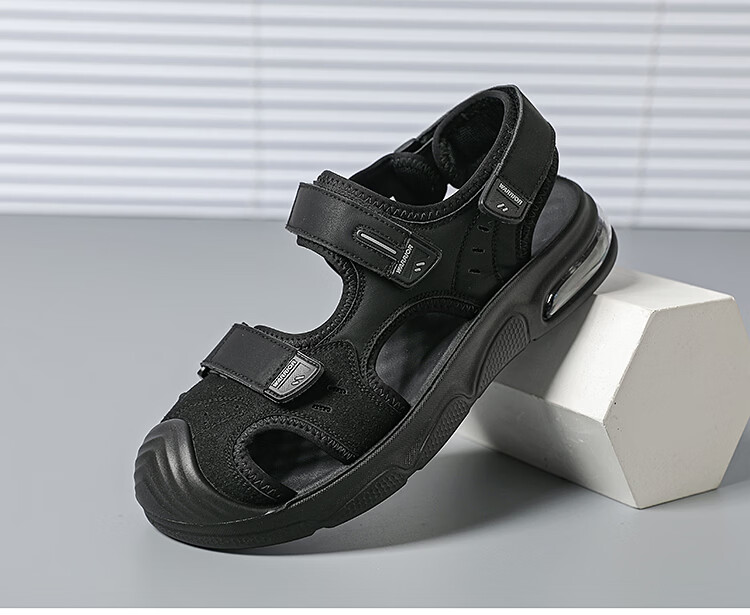 Warrior Men's Summer Closed-Toe Sandals Outdoor Breathable Beach Shoes WSL(WZ)-1651 Khaki Size 41 1