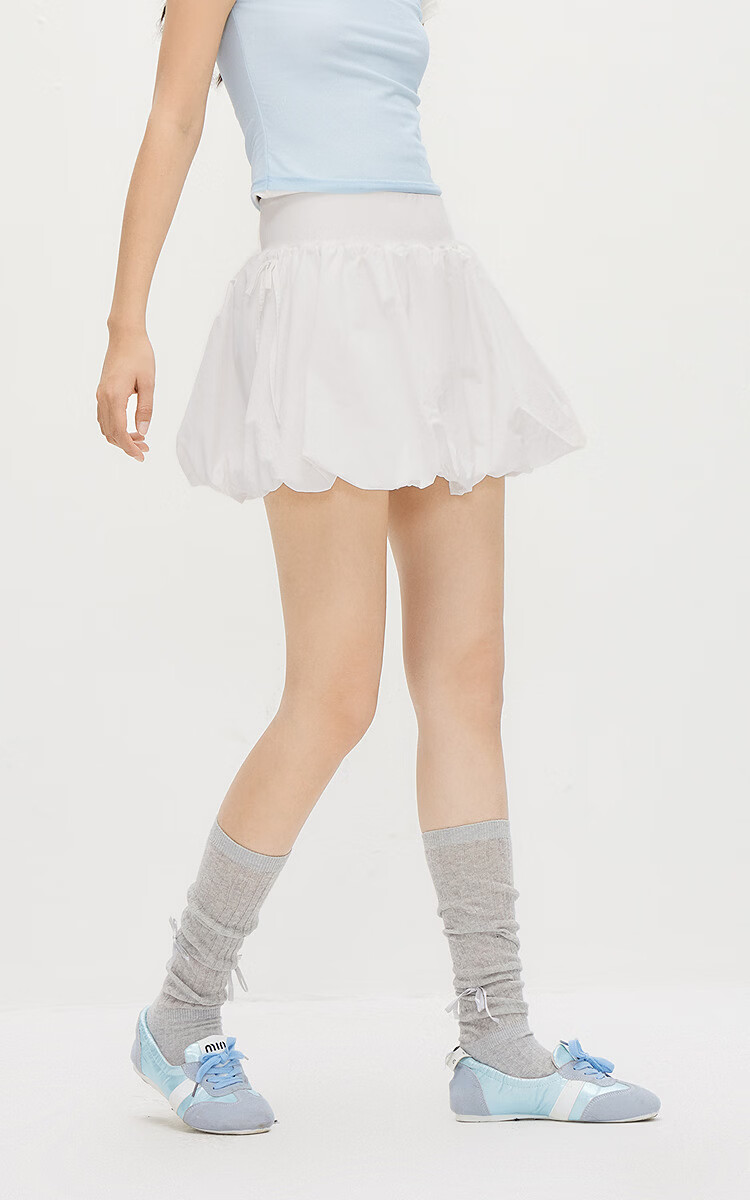 Semir Women's Summer Skirt Bowknot Cooling Sun Protection Versatile Outdoor Playful Bubble Hem Short Skirt 109326120004 2