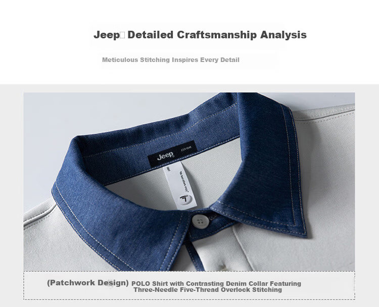 JEEP Men's Sweatshirt Long Sleeve T-Shirt Spring Autumn Heavyweight Loose Base Shirt Black 2XL 6