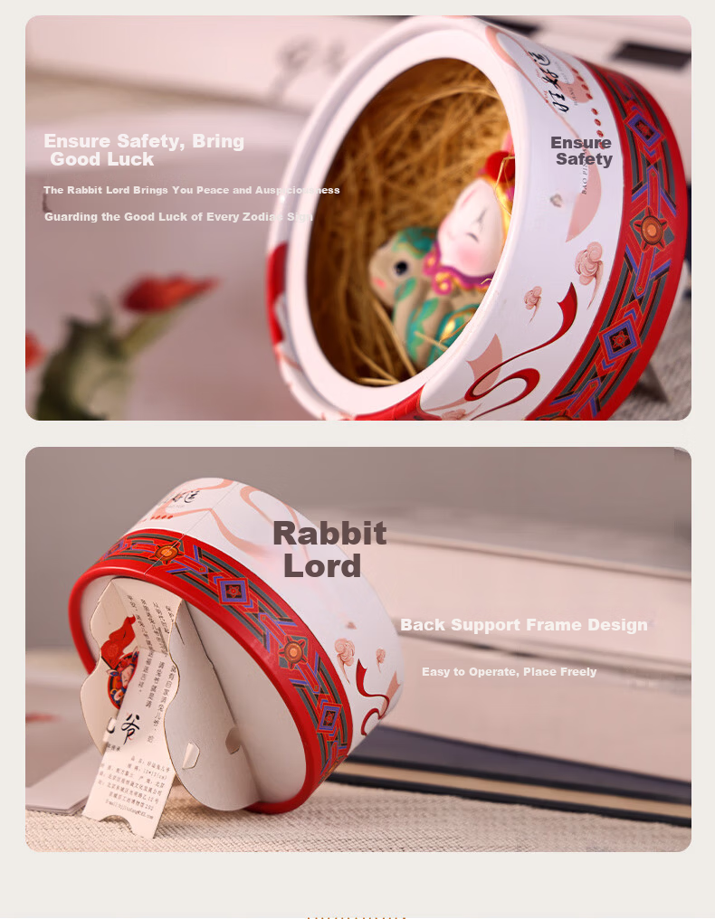 Jitu Workshop Beijing Lucky Rabbit Erye Zodiac Desktop Ornament Office Decoration Souvenir Gift Specialty Handicraft 13