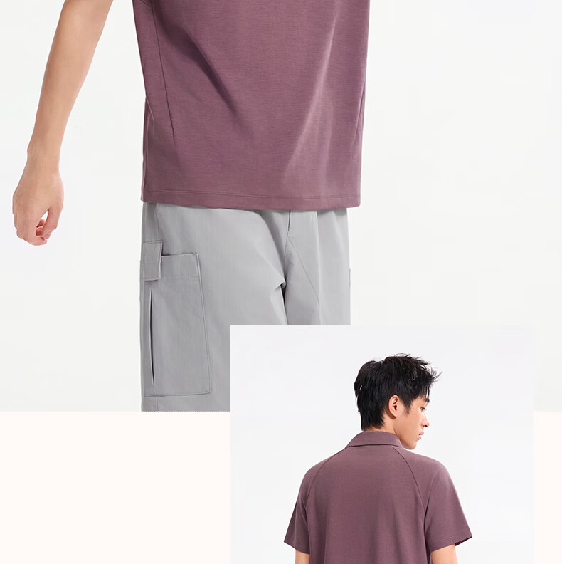 361° Men's Spring Summer Sports Polo Shirt Outdoor Quick-Dry Antibacterial Loose Short Sleeve Top 652623101-1 20