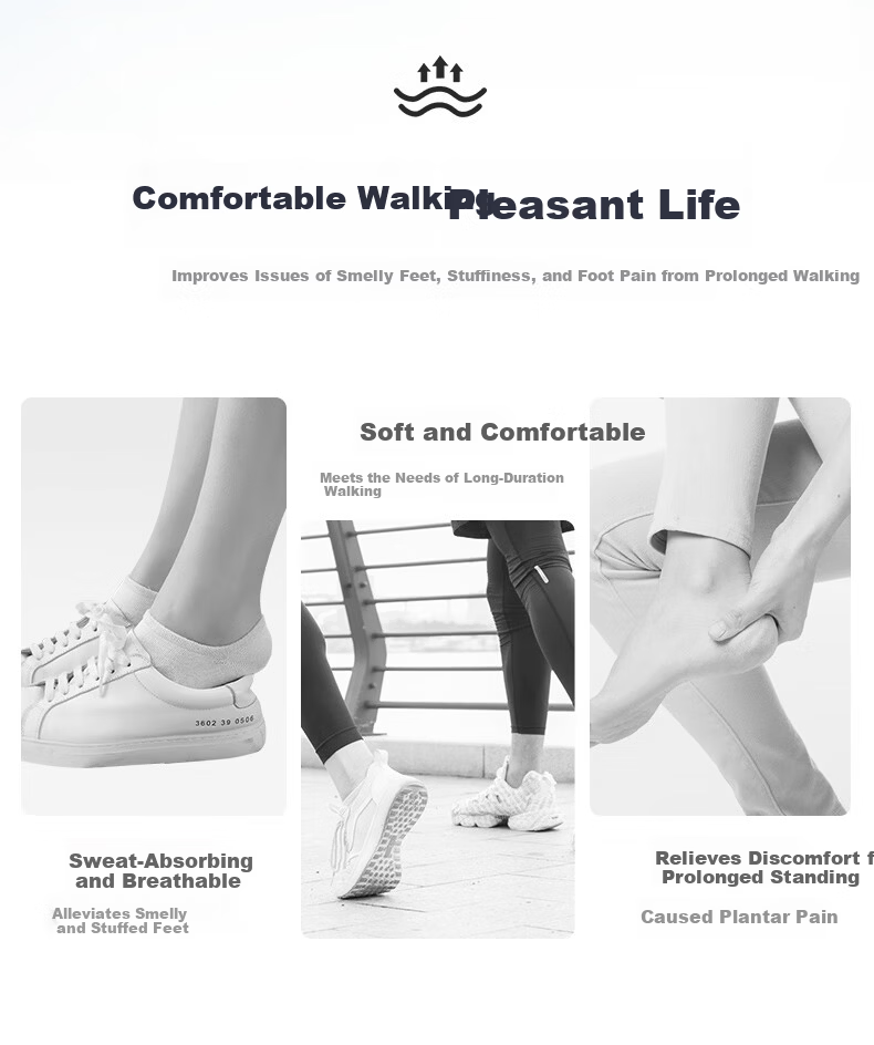 FOOTOPPO Antibacterial Latex Insoles for Men Summer Ultra-Thin Soft Elastic Insoles Military Training Sports Shock Absorption Sweat-Absorbing Breathable Thin Insoles 15