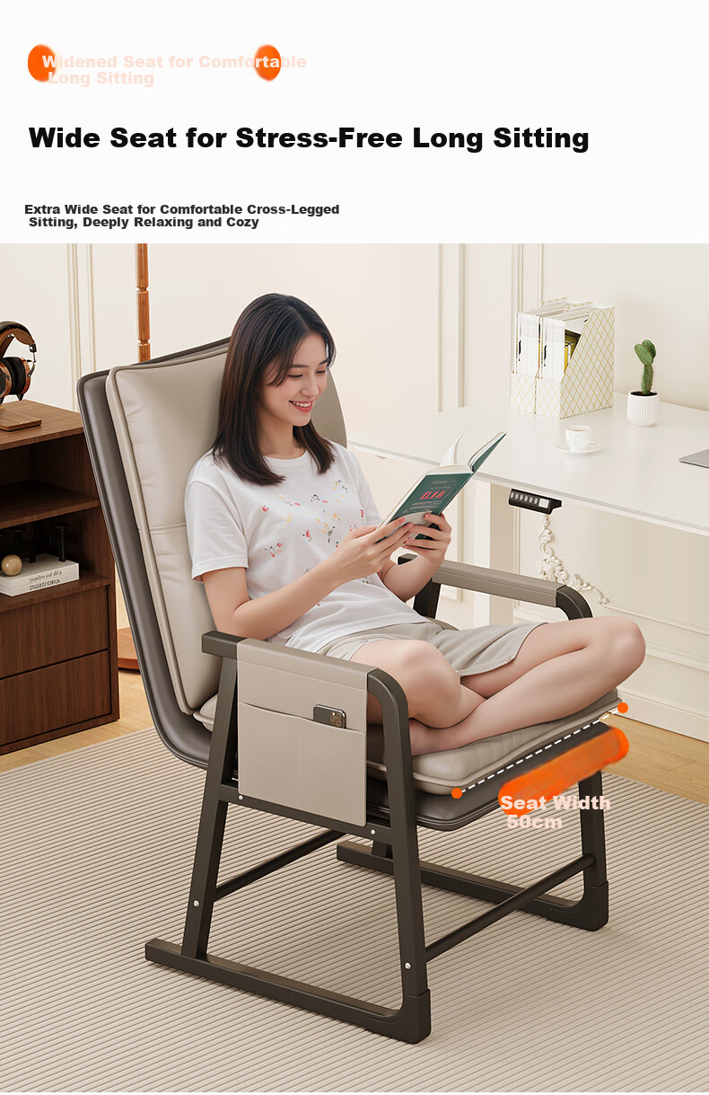 Chibilun Computer Chair Reclining Office Chair Home Lazy Sofa Dormitory Backrest Study Chair Gaming Chair 11