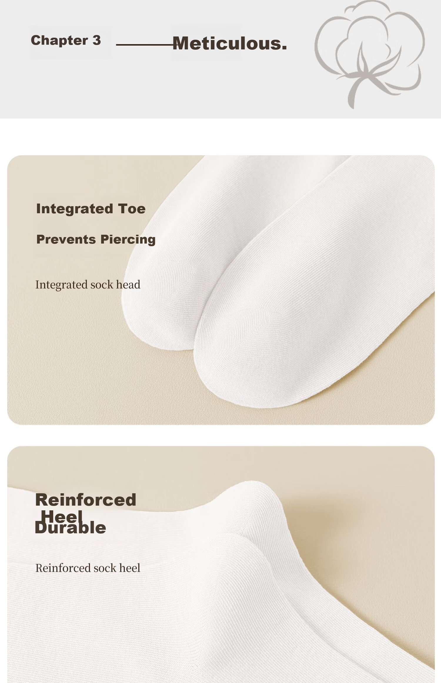 Guxu Disposable Women's Socks Travel Daily Throwaway No-Wash Autumn Winter Mid-Calf Odor-Resistant Socks 5 Pairs 26