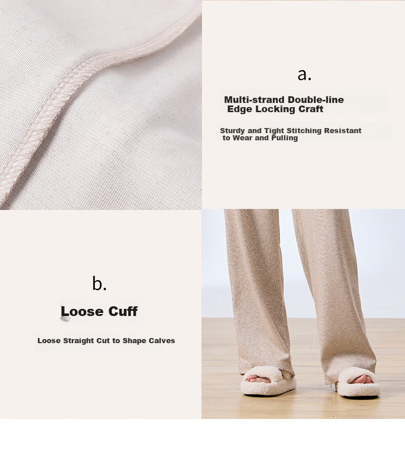 Langsha Soft Glutinous Rice Pants Women Autumn High Waist Straight Casual Floor-Length Loose Lazy Yamamoto Sports Pants 10