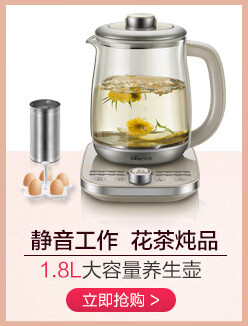 小熊（Bear）养生壶 迷你全自动玻璃加厚 电热水壶花茶壶煮...-京东