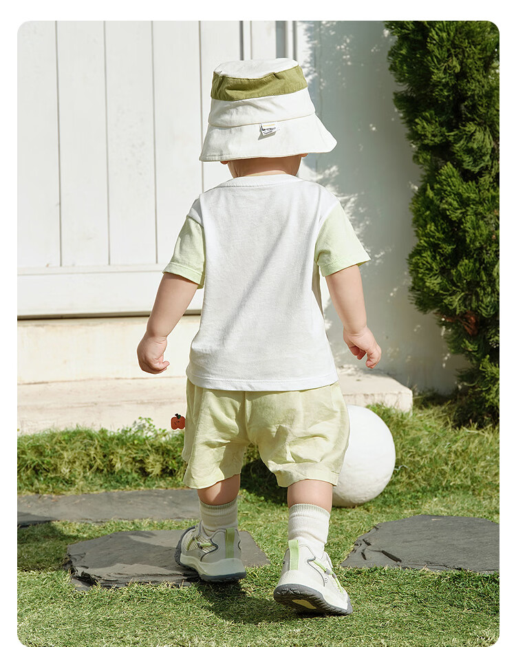 Balabala Baby Short Sleeve Set Infant Summer Outfit 2026 New Boys Girls T-Shirt Pants Cute Fashion 10