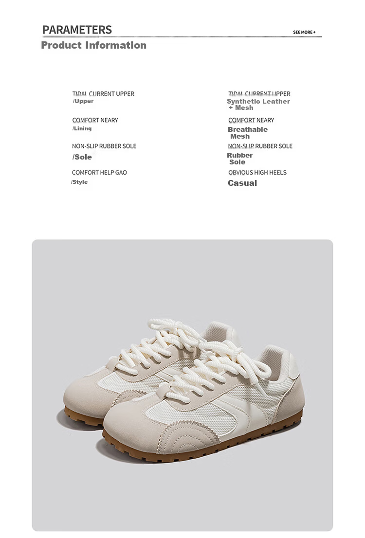 Global 2026 Spring Summer Women's Training Shoes Minimalist Design Black Commuter Lightweight Breathable Campus Sneakers 5