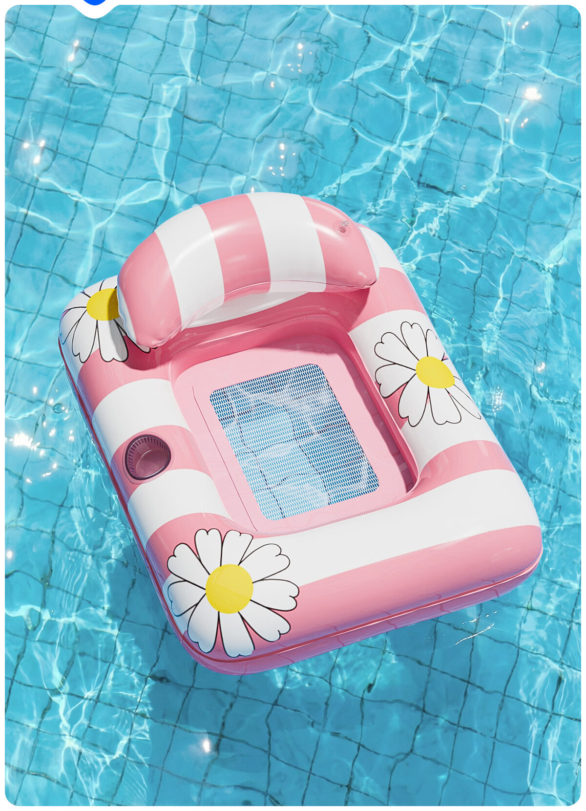 361° Inflatable Water Floating Bed Float Water Party Beach Swimming Equipment Photo Prop 5