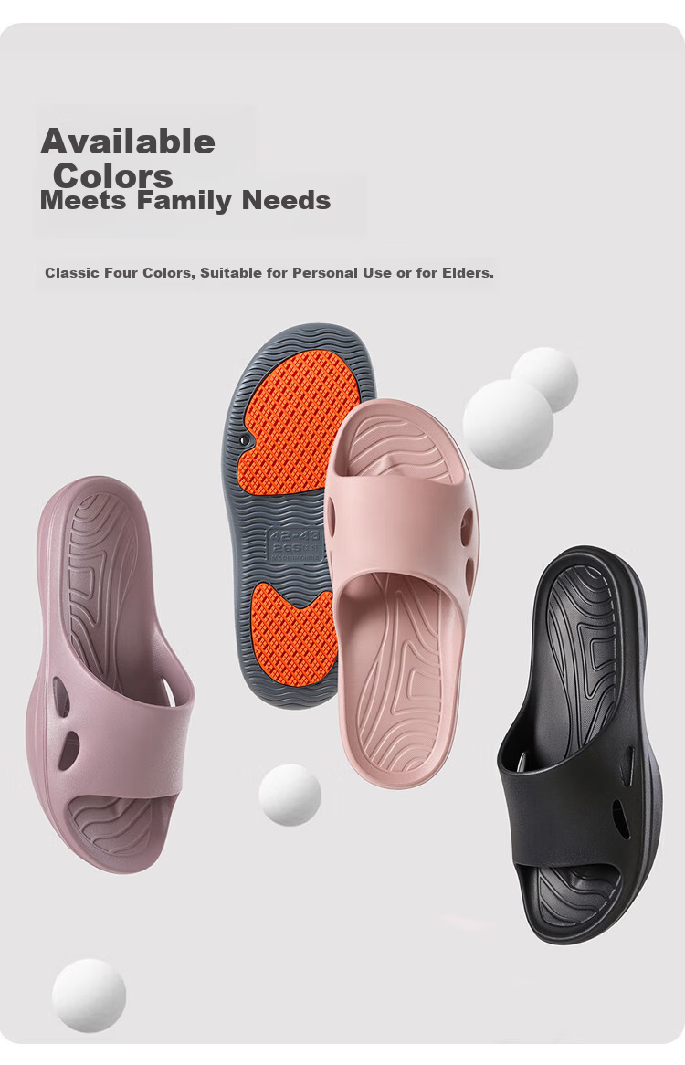 Jiayi Non-Slip Slippers for Men and Women, Home Indoor Bathroom Slippers, Elderly and Pregnant Women Professional Anti-Slip Slippers, Pink Size 36-37 JY6922 10