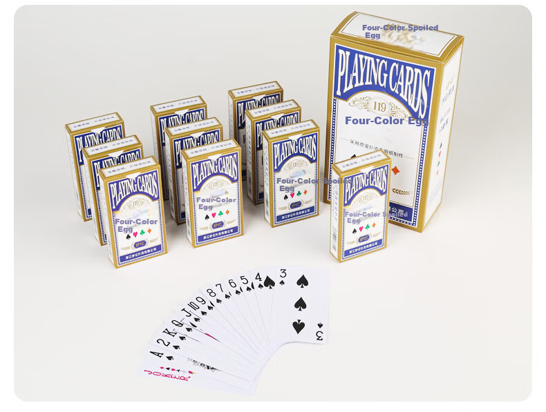 Miaoji Guandan Special Playing Cards Narrow Four-Color Guandan Purple Core Paper Cards 10-Pack MJ119 16