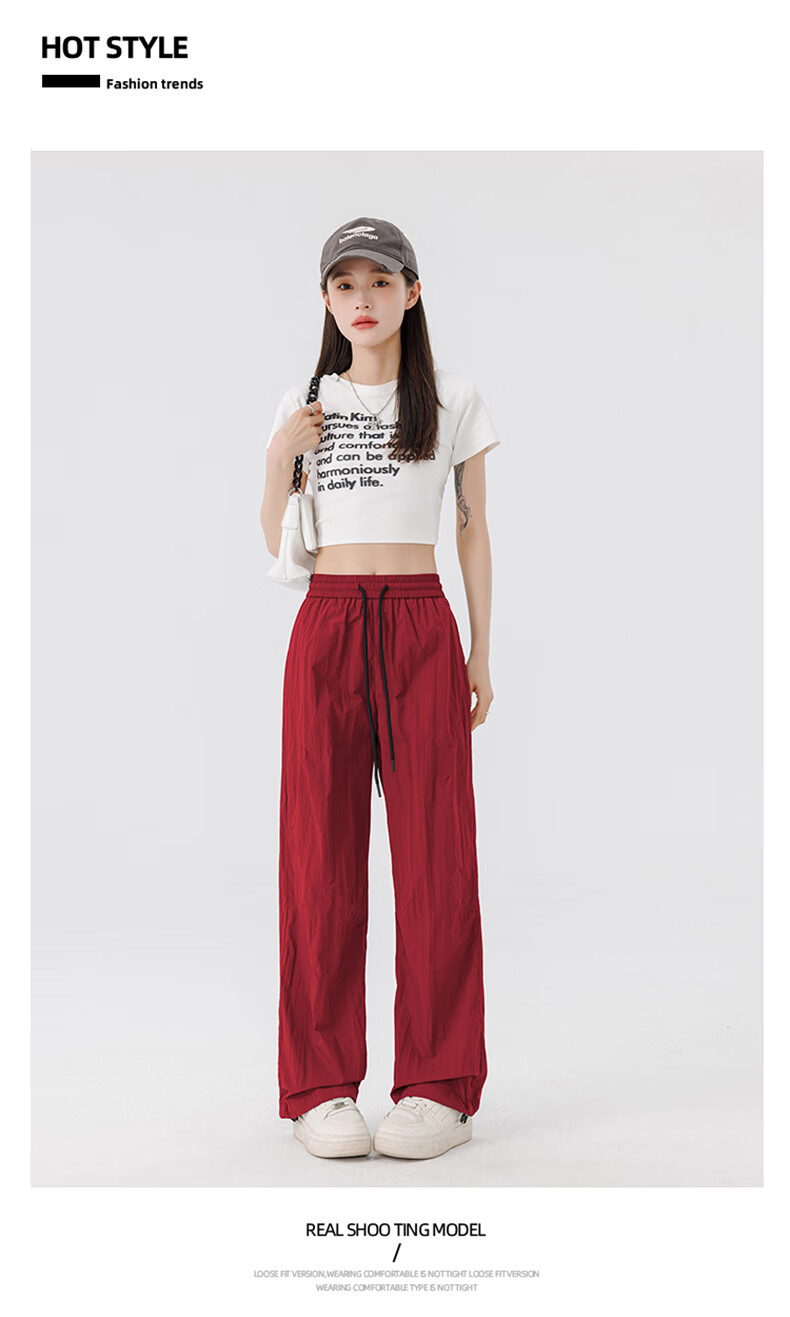 TUCANO Women's Casual High-Waist Jogger Pants Slim Fit Breathable Soft Skin-Friendly Draped Trousers Light Pink 3XL 19