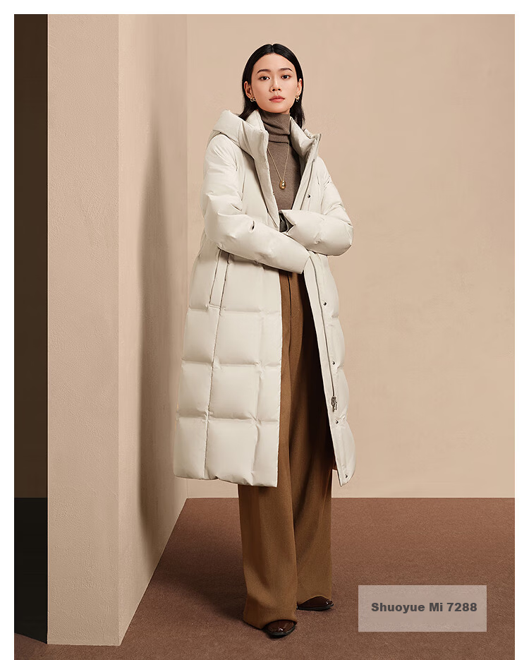 BOSIDENG Women's Winter Goose Down Long Hooded Business Warm Coat Hot Sale 20