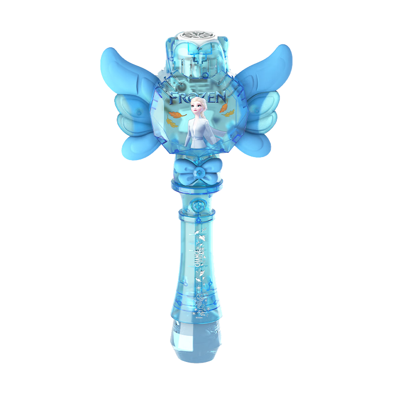 Disney Elsa Princess Bubble Magic Wand Frozen Electric Bubble Blower Kids Toy Birthday Gift