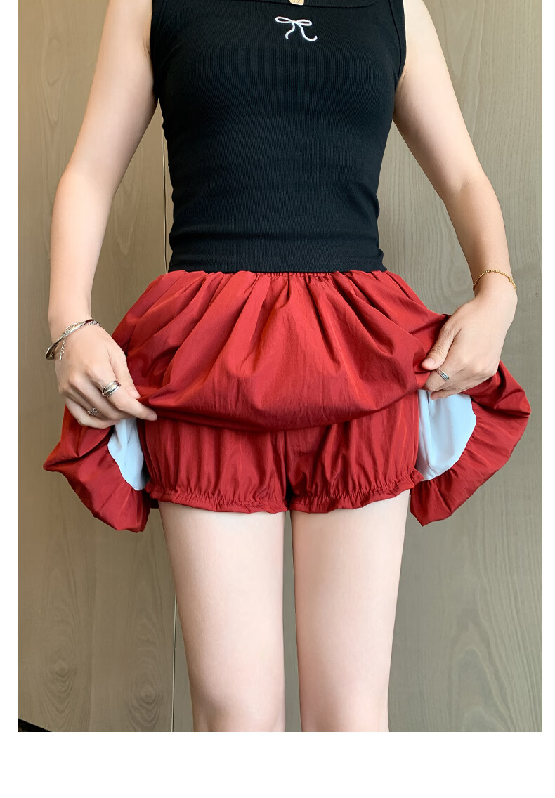 Borui Bud Short Skirt Summer Thin Women's 2026 New High-Waist Slimming Anti-Exposure Puff Cake Skirt 22
