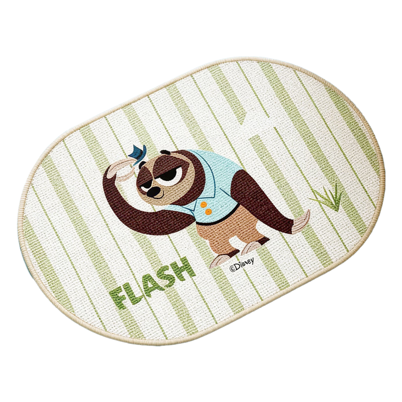 Disney Zootopia Bathroom Mat Absorbent Non-Slip Linen-Like Quick-Dry Cartoon Toilet Rug Lightning 40