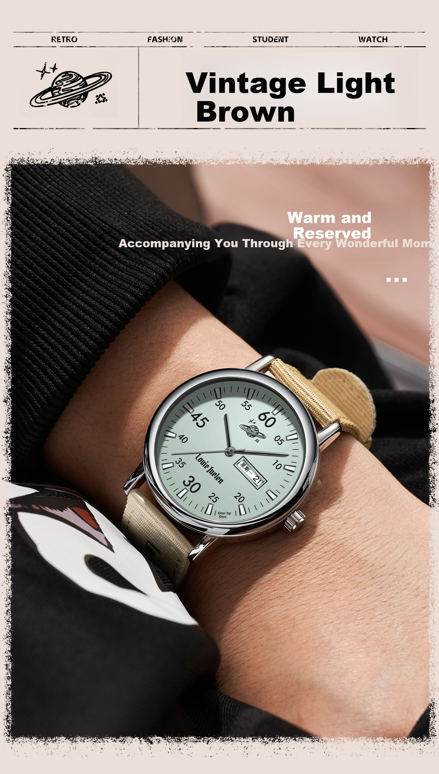 GEORGCOUNT 2025 New Silent Quartz Watch for High School and Middle School Female Students Waterproof Youth Stylish Exam Use 14
