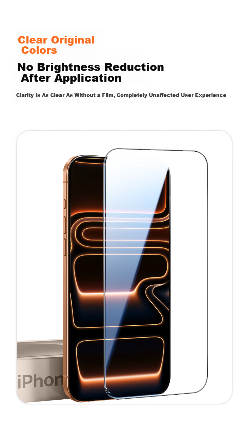 Smorss 3D Curved Original Feel Film for iPhone 17/16 Pro Composite Ceramic Screen Protector Ultra-Thin HD Anti-Fingerprint Explosion-Proof Film 11