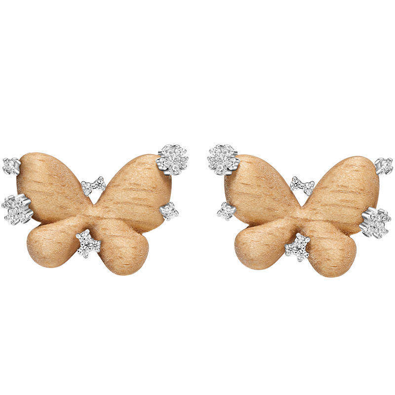 HEFANG Starlight Butterfly Earrings Luxury Jewelry Birthday Gift for Girlfriend Wife